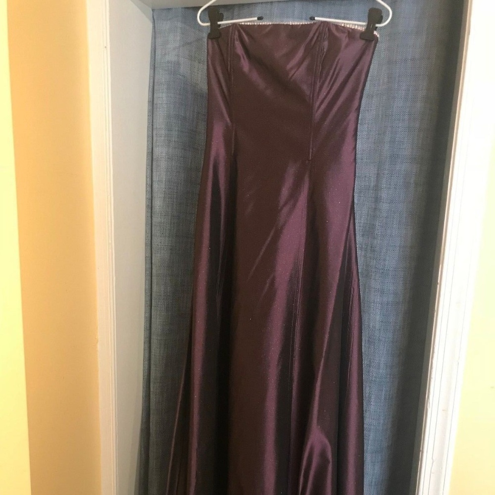 Plum-Jessica-McClintock-Evening Gown Prom Dress